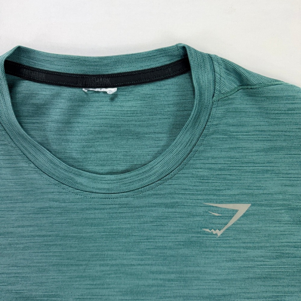 Gymshark Mens‎ Seamless T Shirt Short Sleeve Athletic Gym Workout Green Size S - Picture 6 of 9